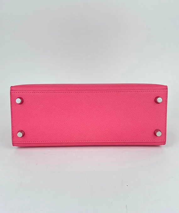 Hermes 2023 Kelly size 25 Rose azale color in Epsom Leather with Palladium hardware