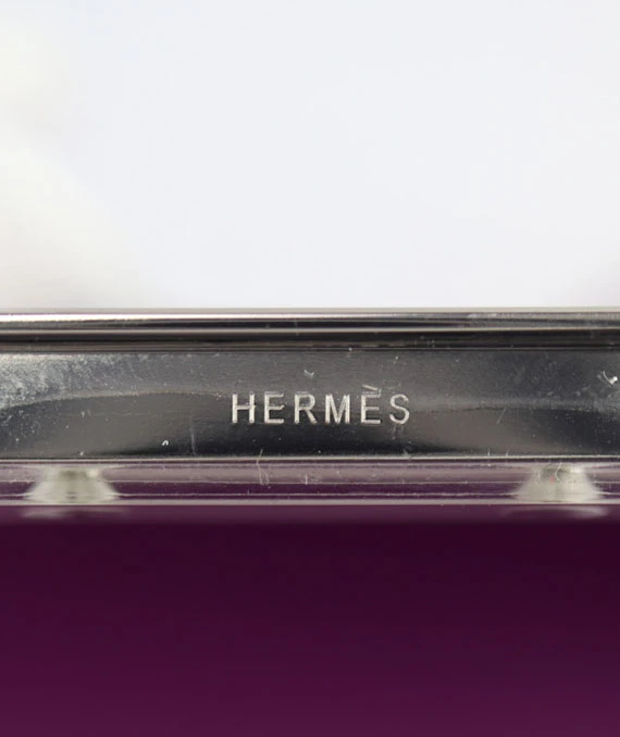 HERMES 2015 Constance 3 mini Swift Leather Shoulder Bag in Anemone Color and Palladium Hardware
