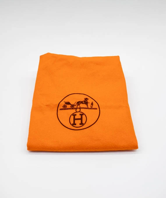 Hermes Clemence Leather Orange Poppy Picotin Lock PM tote bag with Palladium Hardware