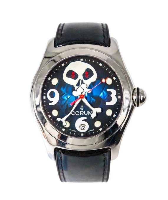 Corum Bubble Jolly Roger Limited Edition Watch with Blue Dial