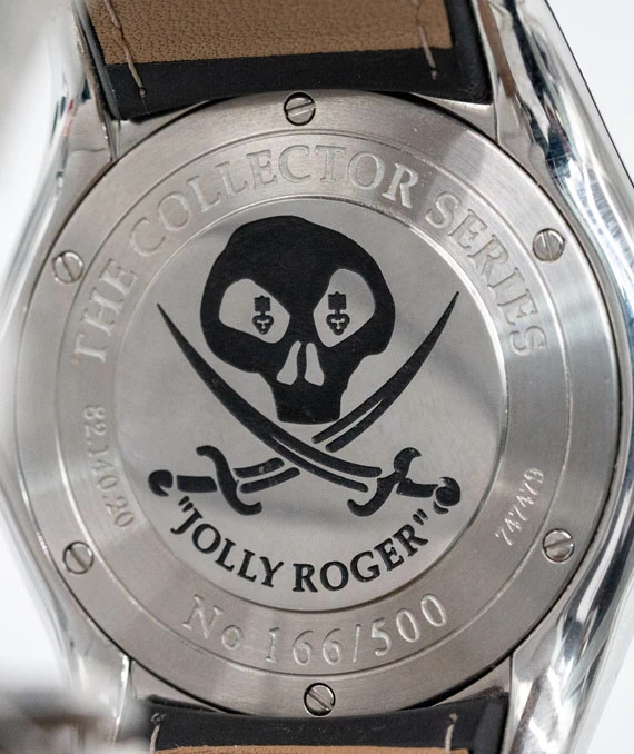 Corum Bubble Jolly Roger Limited Edition Watch with Blue Dial
