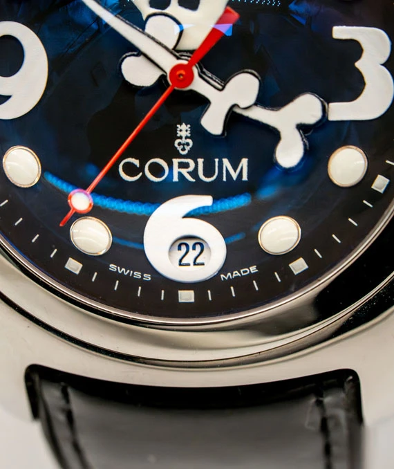 Corum Bubble Jolly Roger Limited Edition Watch with Blue Dial