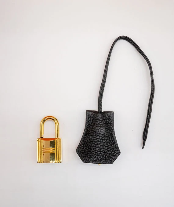 Hermes Stamp D 2019 Black Togo Leather Kelly Size 28 Bag with Gold Hardware