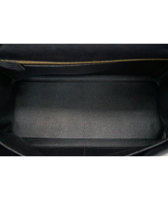 Hermes Stamp D 2019 Black Togo Leather Kelly Size 28 Bag with Gold Hardware