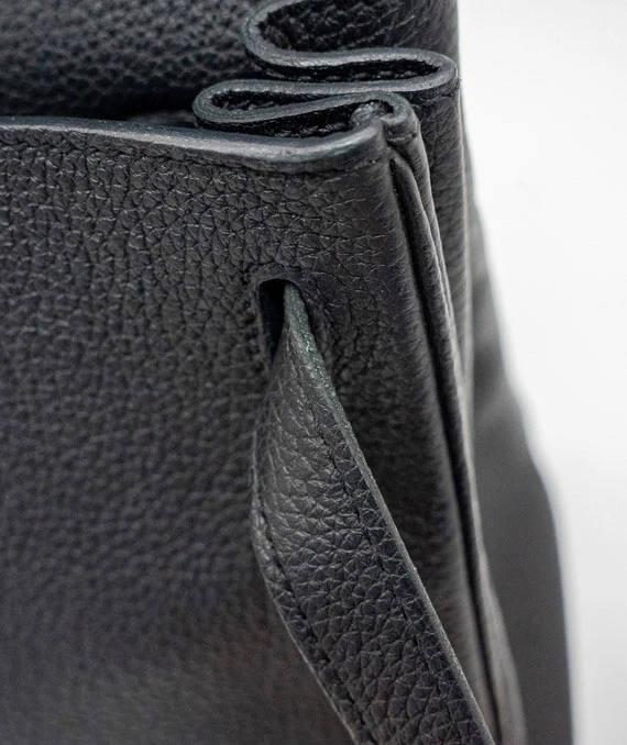 Hermes Stamp D 2019 Black Togo Leather Kelly Size 28 Bag with Gold Hardware