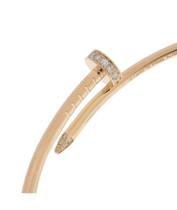 Cartier Juste Un Clo SM bangle K18PG Mele diamond size 16