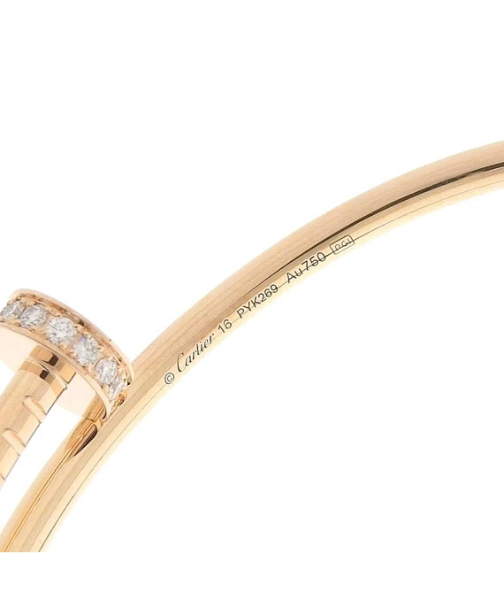 Cartier Juste Un Clo SM bangle K18PG Mele diamond size 16