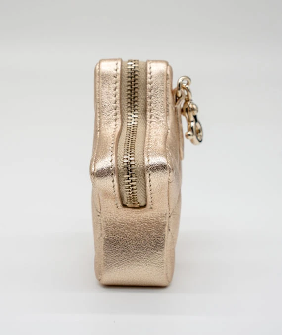 Chanel Metallic Gold Lambskin Walk Of Fame Star Clip On Coin Purse