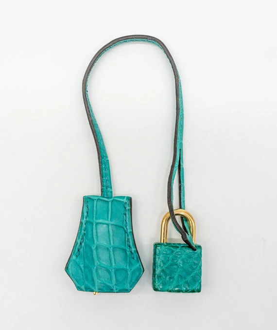 Hermes 2016 Birkin (Stamp X) Size 30 Crocodile Leather handbag in Blue Paon Color with Gold Hardware
