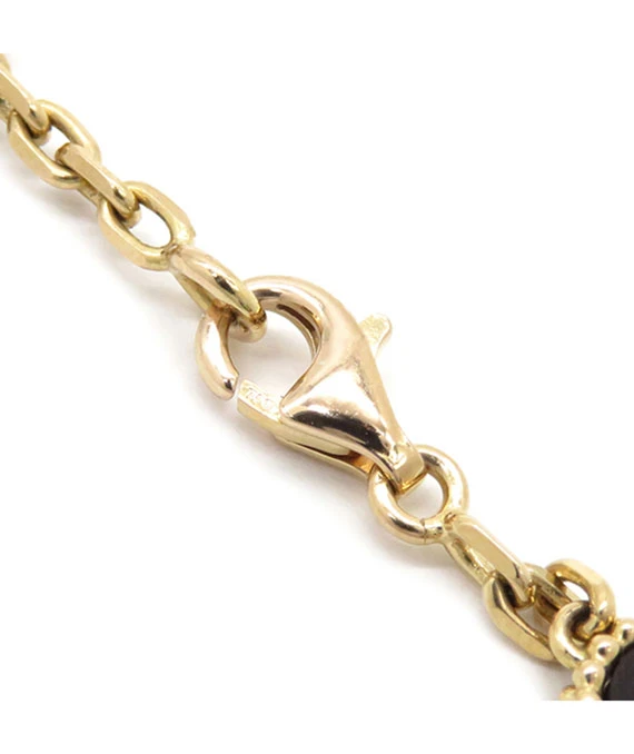 Van Cleef & Arpels Vintage Alhambra Letterwood Pendant 10 Motif Necklace in 18k Rose Gold