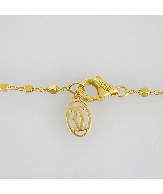 Cartier Panthere Tsavorite Garnet 18k Yellow Gold Necklace