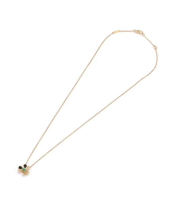Van Cleef & Arpels Frivol Pendant Mini Necklace In 18k Yellow Gold