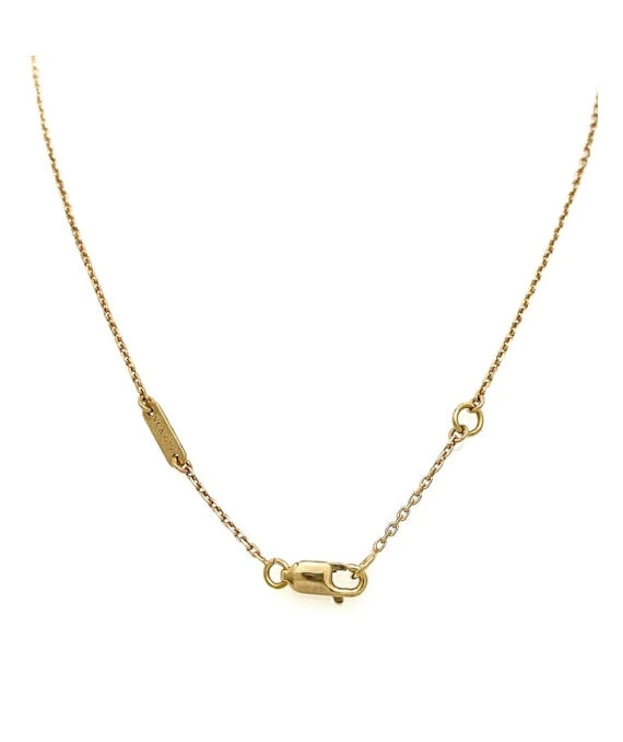 Van Cleef and Arpels Sweet Alhambra Mini Necklace In 18k Yellow Gold