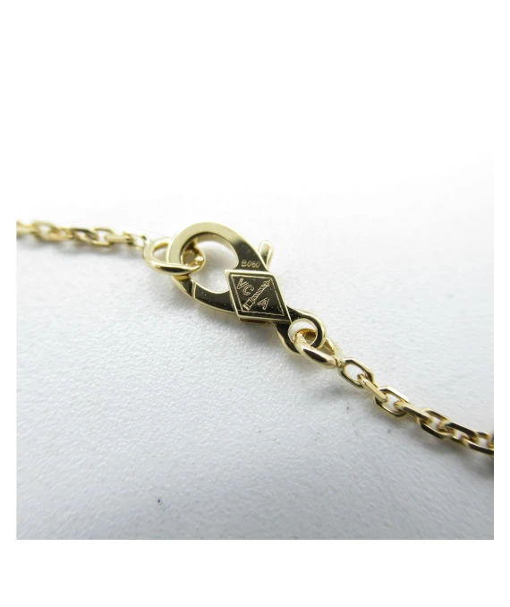 Van Cleef & Arpels Vintage Alhambra Necklace In 18k Yellow Gold