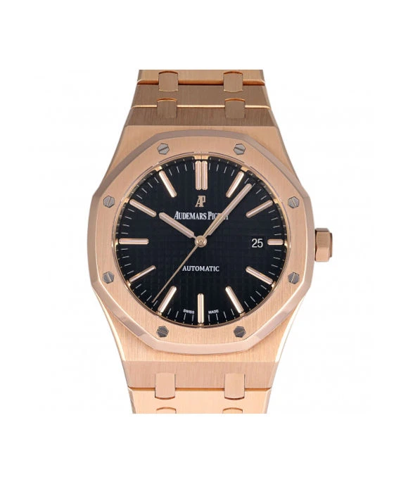 Audemars Piguet Royal Oak 15400OR. OO.1220OR.01 Black Dial Men's 41.0mm Watch