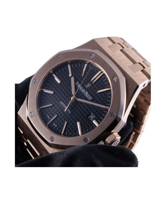 Audemars Piguet Royal Oak 15400OR. OO.1220OR.01 Black Dial Men's 41.0mm Watch