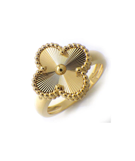 Van Cleef & Arpels Vintage Alhambra 18k Yellow Gold Ring