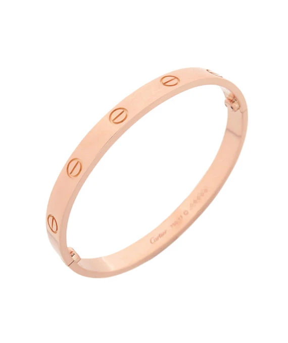 Cartier Pink Gold Love Bracelet 18k Size 16 With Driver