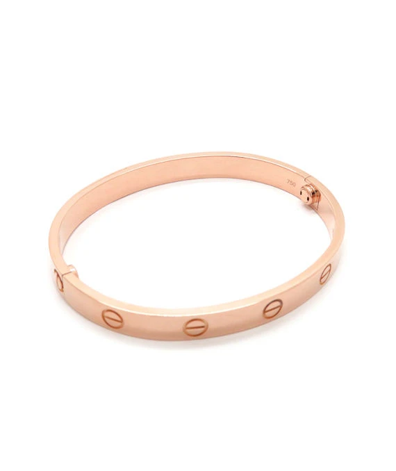 Cartier Pink Gold Love Bracelet 18k Size 16 With Driver