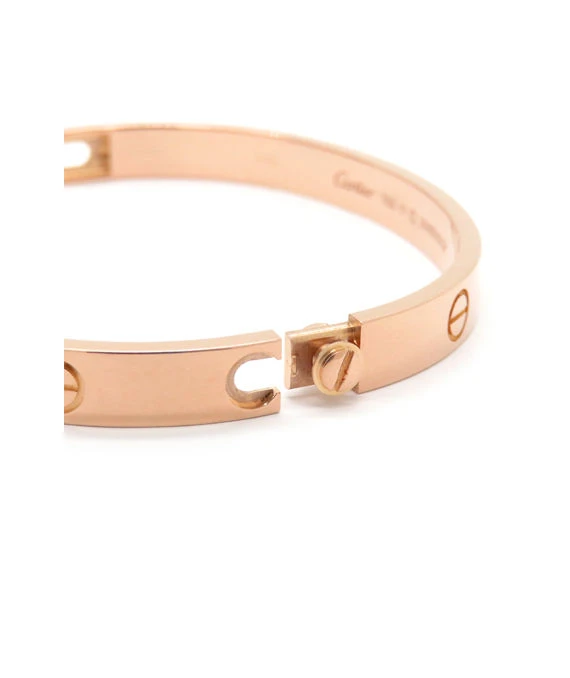 Cartier Pink Gold Love Bracelet 18k Size 16 With Driver