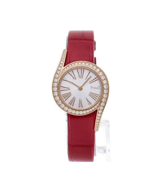 Piaget Limelight Gala G0A43151 Silver Dial Diamond Watch In 18k Yellow Gold