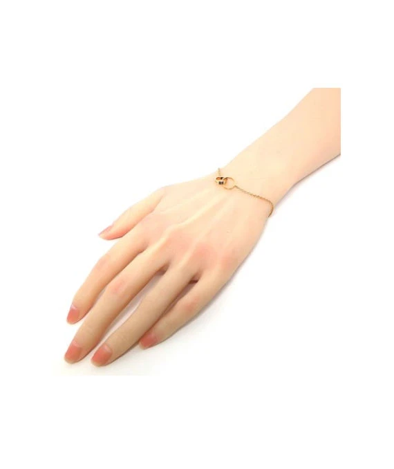 Cartier Baby Love Circle Link Bracelet In 18k Pink Gold
