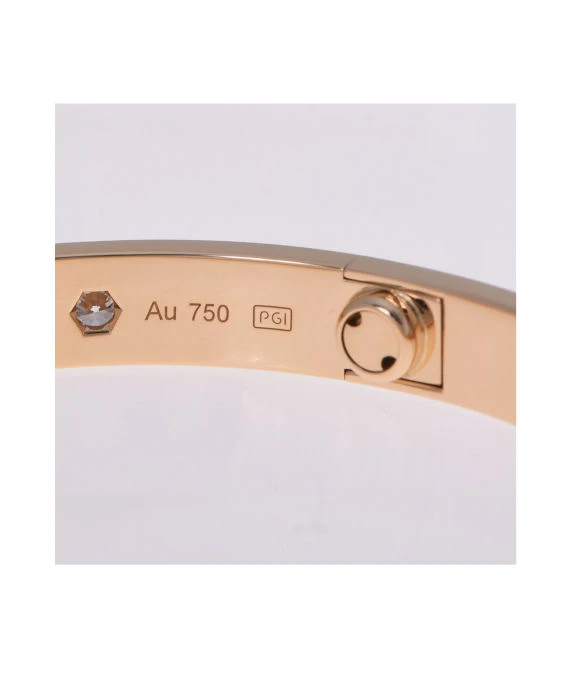 Cartier Diamond Encrusted Size 18 Love Bracelet in 18k Yellow Gold