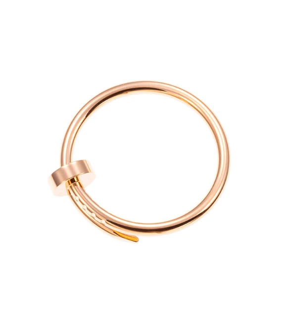 Cartier Just Un Clou Size 15 Ring In 18k Pink Gold