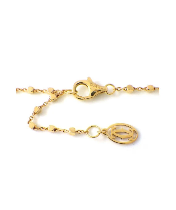 Cartier Panthere Tsavorite Garnet 18k Yellow Gold Necklace