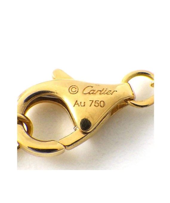 Cartier Panthere Tsavorite Garnet 18k Yellow Gold Necklace