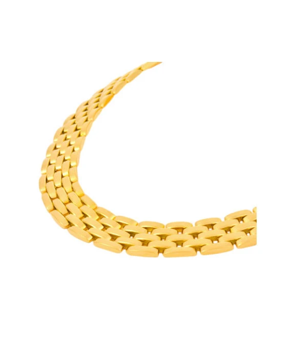Cartier Mailon Panthere 5 Row Necklace In 18k Yellow Gold