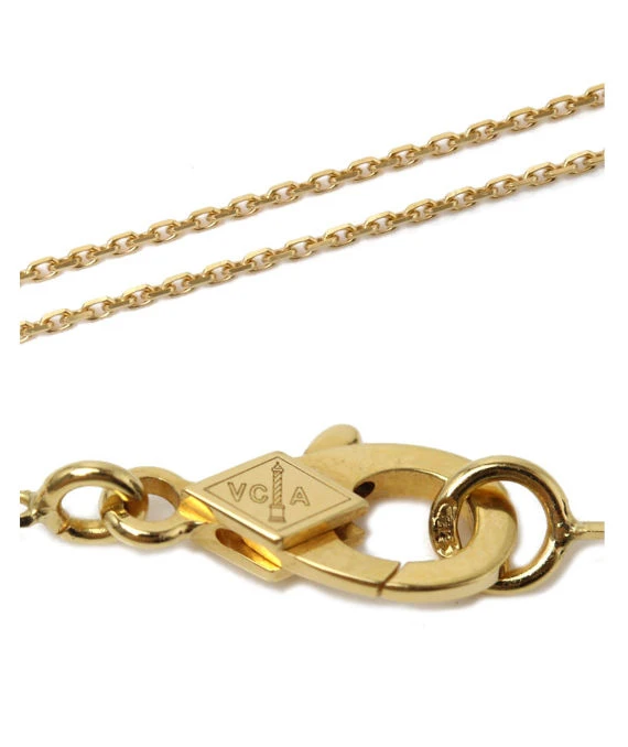 Van Cleef & Arpels Vintage Alhambra Pendant 18k Yellow Gold Necklace
