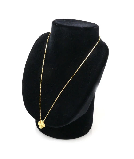 Van Cleef & Arpels Vintage Alhambra Pendant 18k Yellow Gold Necklace