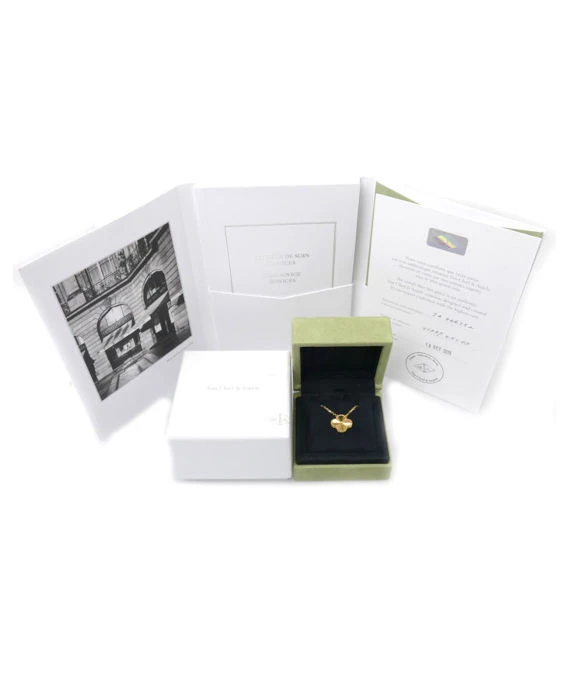 Van Cleef & Arpels Vintage Alhambra Pendant 18k Yellow Gold Necklace