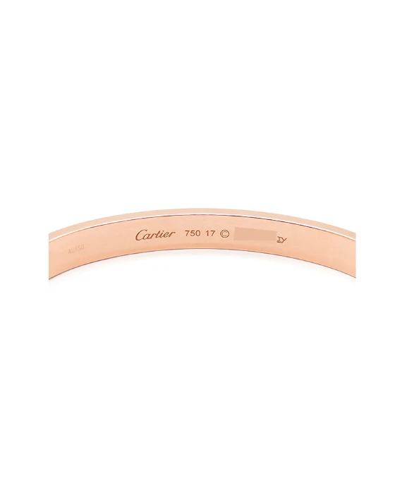 Cartier Pink Gold Love Bracelet 18k Size 16 With Driver