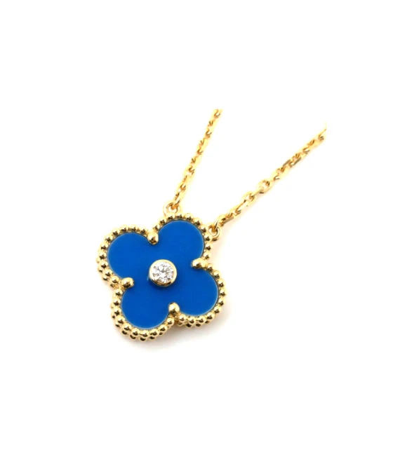 Van Cleef & Arpels Vintage Alhambra 2019 Christmas Limited Edition Necklace In 18k Yellow Gold