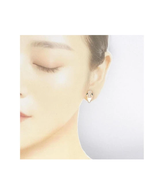 Bvlgari Serpenti Malachite and diamond Earrings In Rose Gold