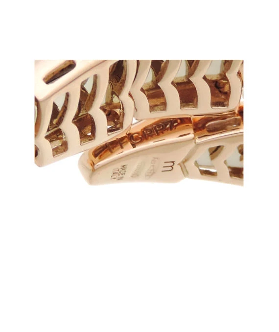 Bvlgari Size 21.9 Serpenti Viper Diamond Bracelet In Rose Gold