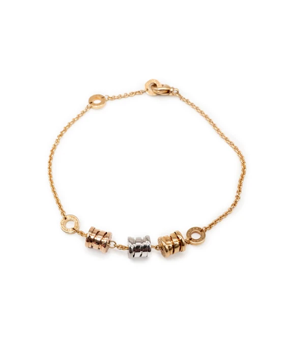 Bvlgari B.zero1 Tricolor Bracelet in 18K Yellow, White and Rose Gold