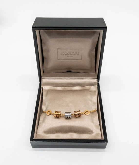 Bvlgari B.zero1 Tricolor Bracelet in 18K Yellow, White and Rose Gold