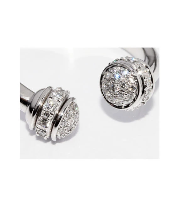 Piaget Possession Size 11 18k White Gold Ring with Diamonds
