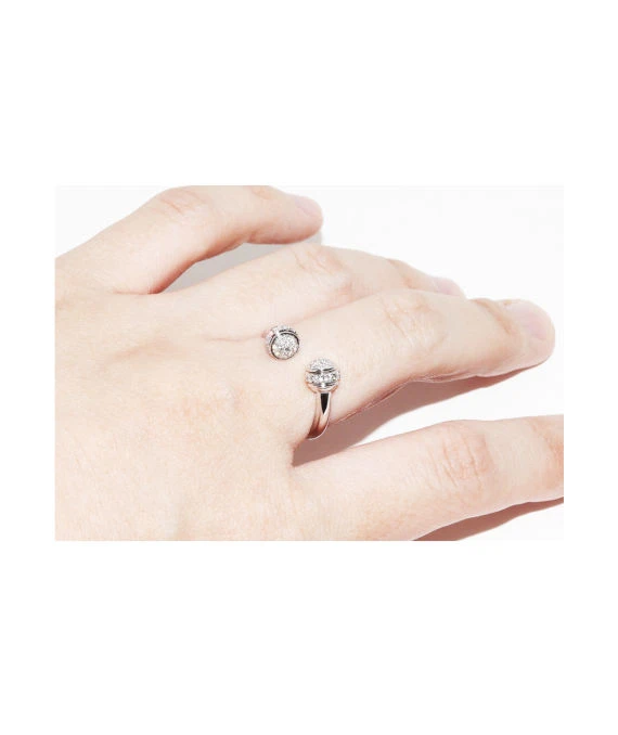Piaget Possession Size 11 18k White Gold Ring with Diamonds