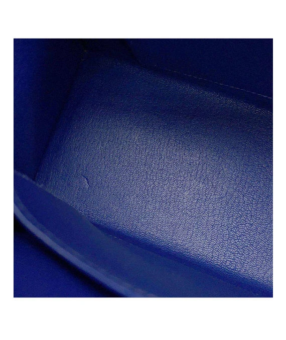 Hermes 2017 (Stamp A) Size 25 Epson leather Kelly in Blue Electric and Jaune Ambre Color with Gold Hardware