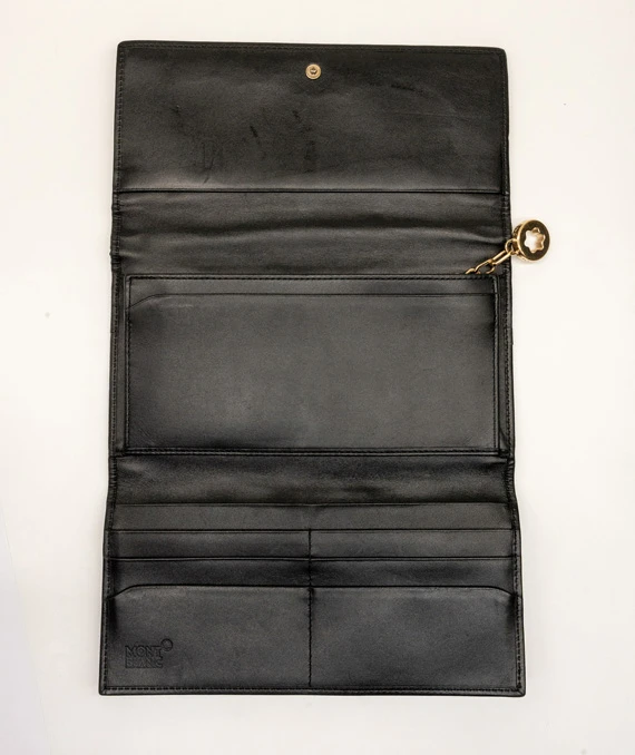 Montblanc Black Satin Starisma Dalila Continental Wallet
