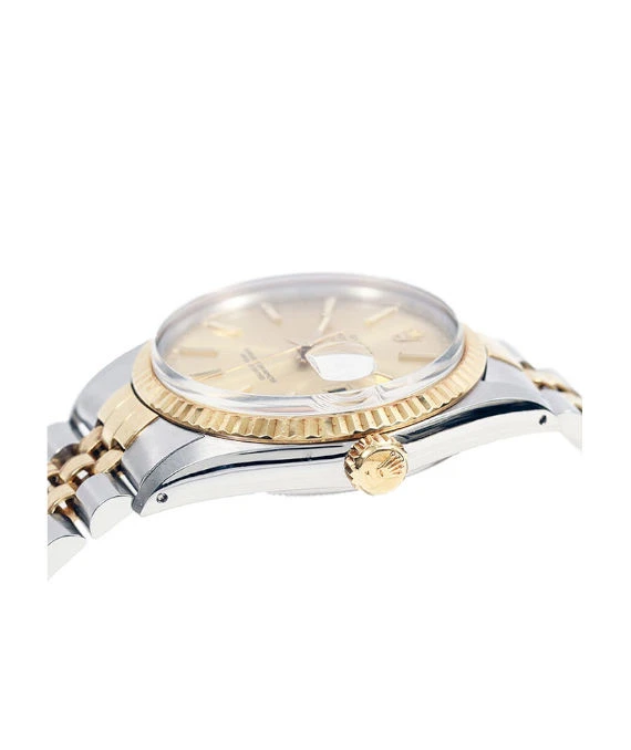 Rolex Datejust 16013 36mm Gold Dial Stainless Steel/Yellow Gold Automatic Men's Watch