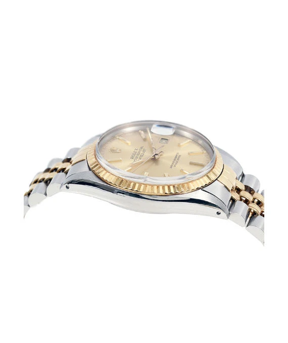 Rolex Datejust 16013 36mm Gold Dial Stainless Steel/Yellow Gold Automatic Men's Watch