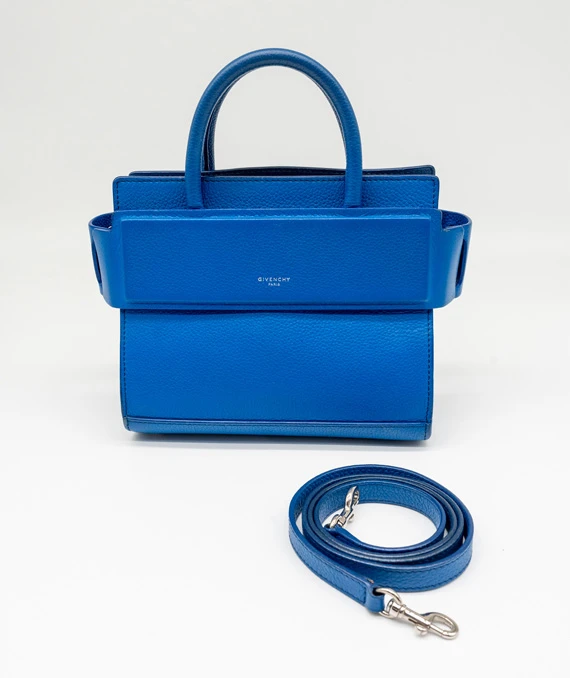 Givenchy Blue Horizon Mini Leather Satchel Bag