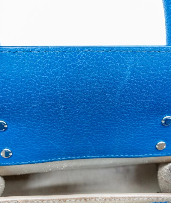 Givenchy Blue Horizon Mini Leather Satchel Bag