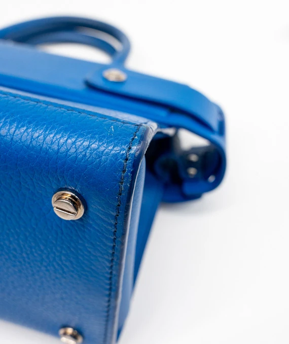 Givenchy Blue Horizon Mini Leather Satchel Bag