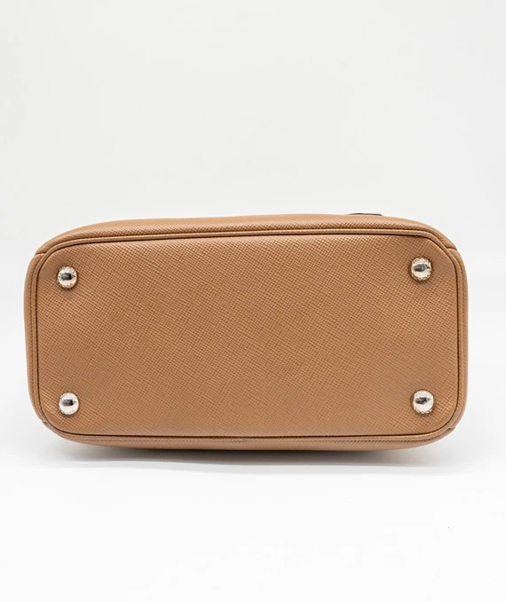Prada Saffiano Leather Caramel Crossbody Bag